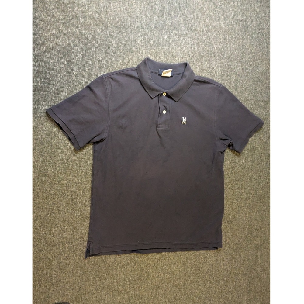 Psycho‎ Bunny Mens Short Sleeve Polo Shirt Size 6 / Large Pima Cotton Logo Tee